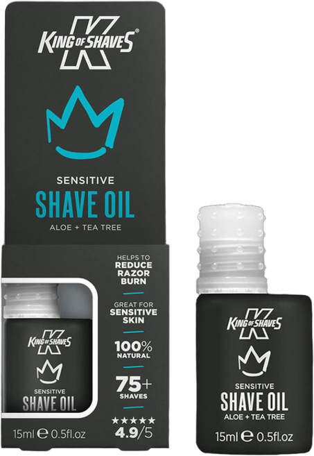 킹오브쉐이브 센시티브 오일 2종 영국 면도오일 민감한피부, 센시티브 쉐이브 오일, 1개, 15ml