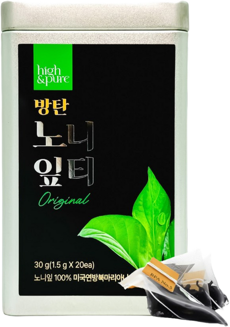 방탄노니 무카페인차 노니잎티백, 1개, 총 30g (1.5g x 20ea)