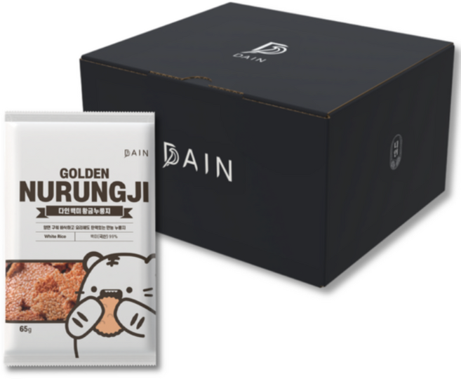 [특허정품] 양면 구워 2배 맛있는 황금 누룽지, 65g, 8개