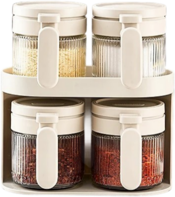 피라모니 조미료 양념통 세트, 4개, 300ml