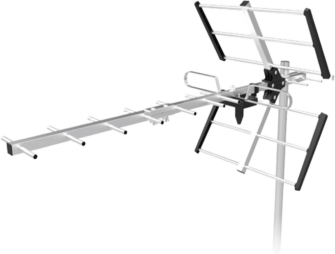 실외형 야기 DTV안테나 UHD 디지털 티비 지상파 수신기 디지탈 공중파 티브이 단기방송 외부 케이블 가정용, 1개