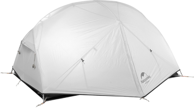 네이처하이크 UL 몽가2 텐트20D 2인 백패킹 미니멀캠핑 돔텐트, 그레이