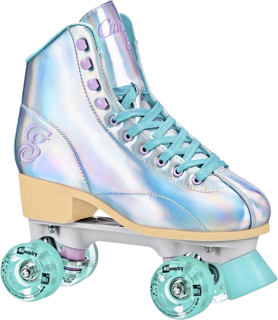 R-STAR 롤러더비 고급 롤러스케이트 홀로그램 블루 입문 초보 중급 롤러 성인 롤러장, 1개