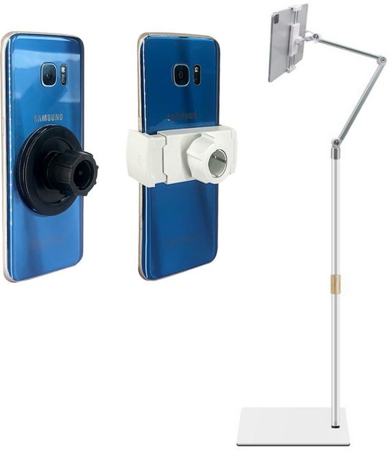 비상 팬텀 맥세이프 자바라 침대 핸드폰 거치대 태블릿 스탠드 화이트, 1개