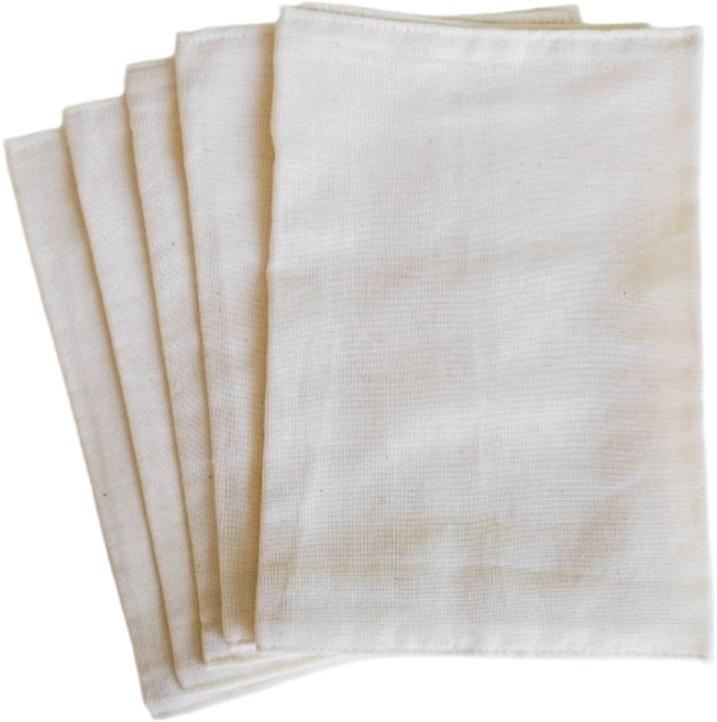 더네이처하우스 강화소창행주 (43*22cm) 중 사이즈 2겹 5p 세트, 고리X, 1세트