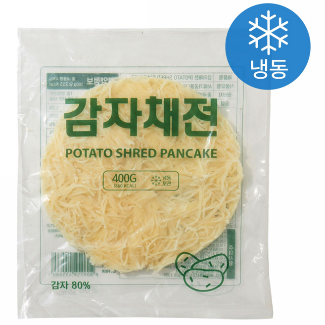 [인생건어물] 감자채전 전 부침개 400g 밀키트 대용량 업소용, 3개