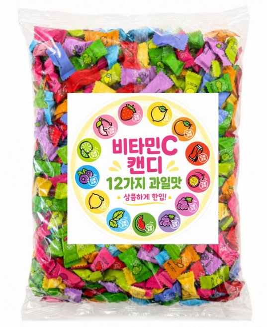 혜성식품 무설탕 비타민 캔디 비티민c 사탕, 1개, 500g