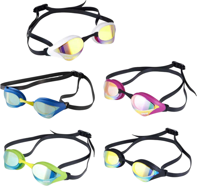 아레나 수경 코브라 코어 AGL-240M 패킹 선수용 미러, ORYB, 1개