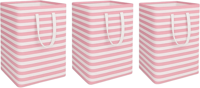 72L 대용량 특대형 접이식 빨래바구니, 핑크+핑크+핑크