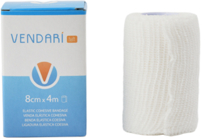 벤다리하프트 라텍스프리 자가 접착 붕대 8cm x 4m, 1세트, 6개