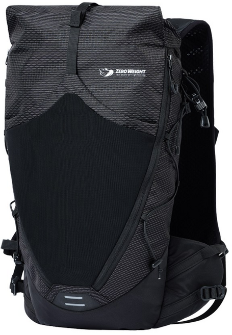 제로웨이트590g 라이트론 등산가방 경량 소형 22L, 블랙