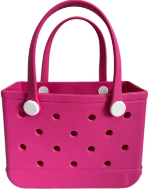 실리콘 목욕바구니 젤리백 아쿠아가방 수영가방, 핑크