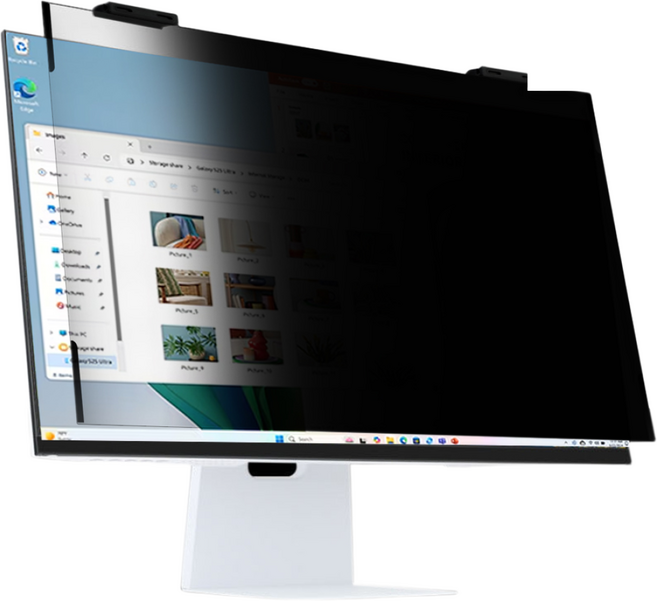 지클릭커 네오가드 블루라이트 차단 사생활보호 거치식 모니터 보안필름 27인치, 1개, 네오가드_(606.5x344mm)_27인치