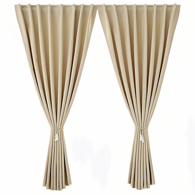 암막커튼 무타공 벨크로 커튼 찍찍이 붙이는 커튼