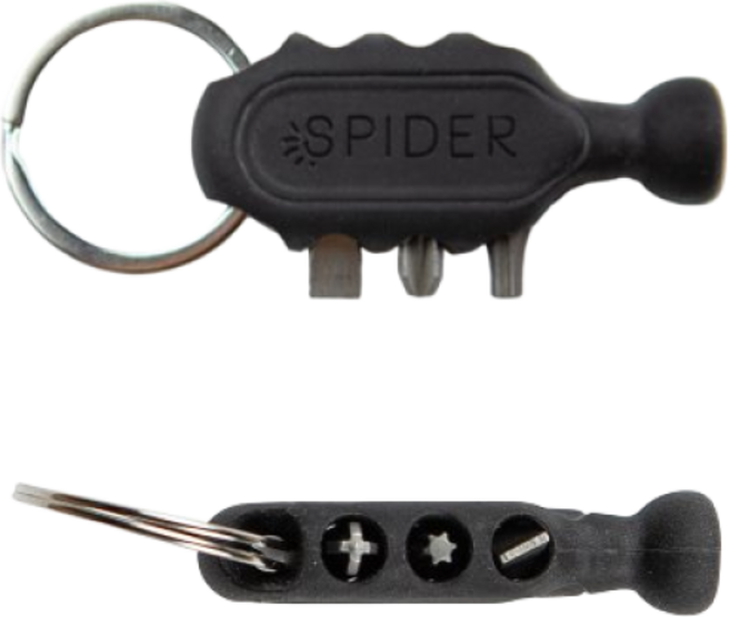 SPIDER 스파이더 툴 홀스터 비트그립퍼 휴대 수납 줄자 비트 공구홀더 열쇠고리, 1개