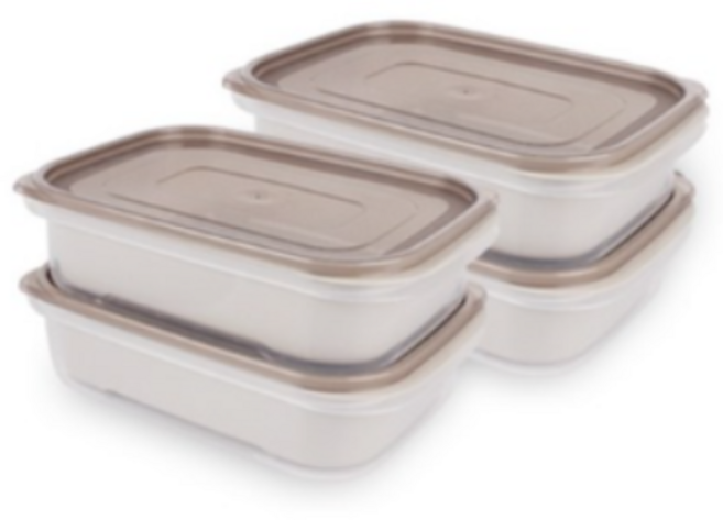 제오닉 명절음식 전 보관 칸칸이용기 1.5L, 4개입, 1세트