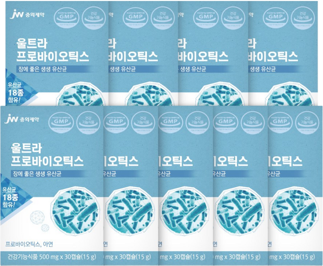JW중외제약 울트라 프로바이오틱스, 30정, 9개