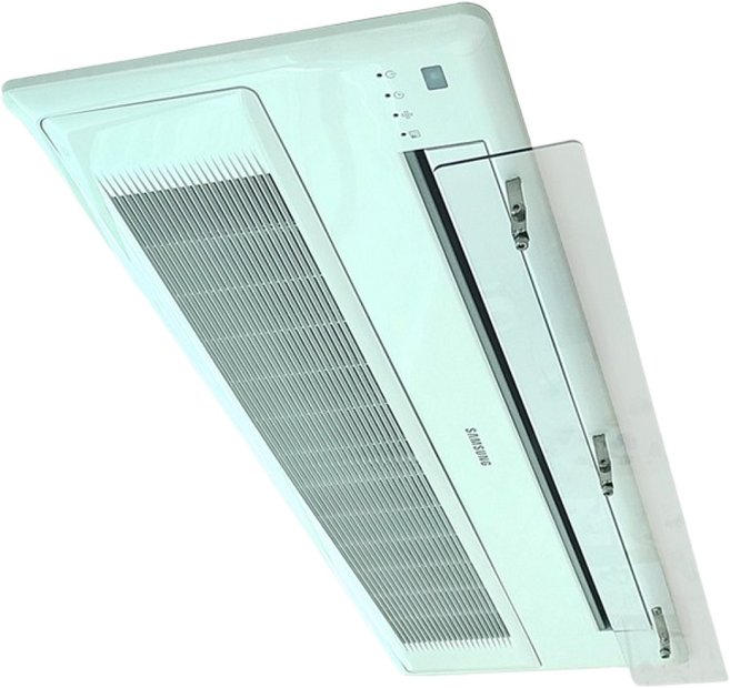 (피스고정) 천장형 시스템 에어컨바람막이 1way (120x14cm) LG/삼성공용 (삼성 무풍 설치불가), 천장형 1way용(120x14cm), 일반배관형