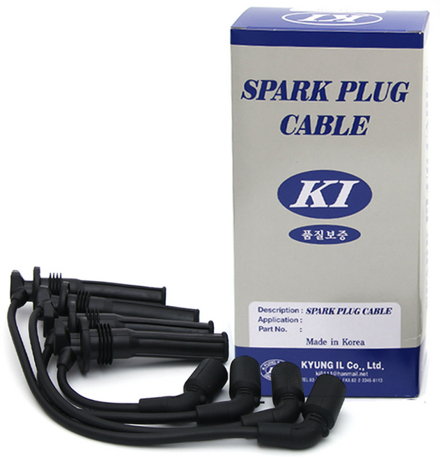 경일 점화케이블 국내제조 엔진코일배선 점화플러그 배선 96291306, 올뉴마티즈, 1세트