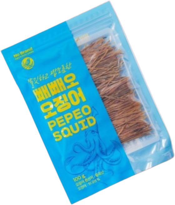 노브랜드 빼빼오 오징어, 3개, 100g