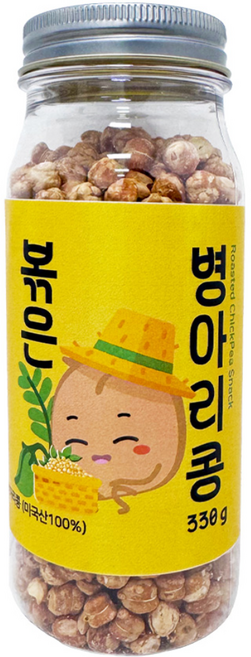 열풍으로만 볶아낸 순수 100% 병아리콩 볶음, 1개, 330g