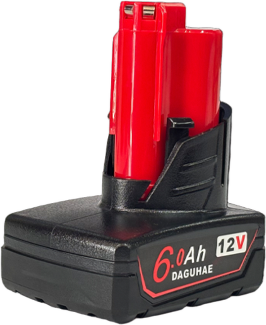 DAGUHAE 호환 밀워키 배터리 M12 12V KC인증 국내당일 발송 A/S보증 12V 6.0Ah 6000mAh, 1개