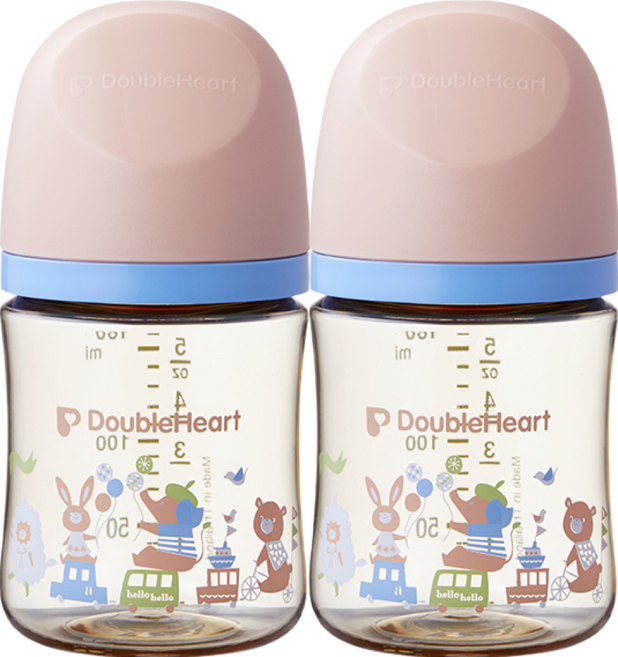 더블하트 모유실감 3세대 트윈팩 240ml 블루밍가든, PPSU 애니멀타운, 160ml, 10개