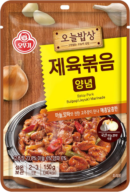 (무)오뚜기 오늘밥상제육볶음양념150g, 150g, 20개