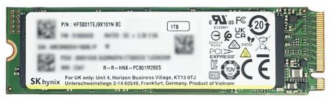 SK하이닉스 PC801 M.2 NVMe 벌크 1TB M.2 (2280) 내장형 SSD