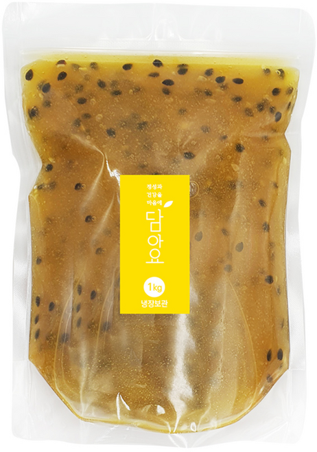 담아요 수제 망고패션후르츠청(정백당), 1kg, 1개, 1개입