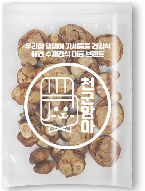 천군맘마 강아지 수제 건조간식, 돼지족발, 500g, 1개
