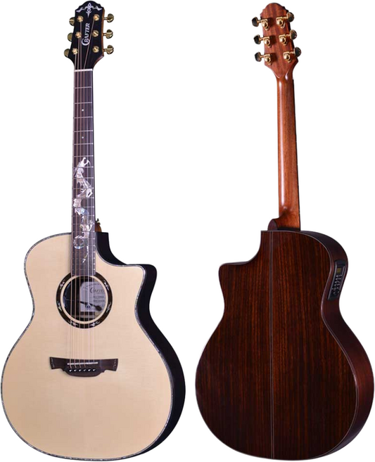 크래프터 KDG 1000 PRESTIGE 통기타 올솔리드 로즈우드 EQ 고급 어쿠스틱 기타 풀세트사은품 증정 Acoustic Guitar, 1개