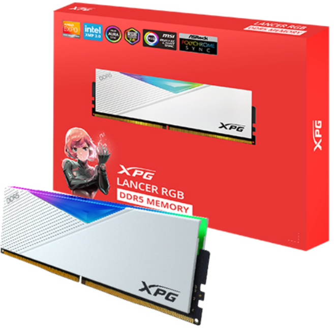 ADATA DDR5-6000 CL30 LANCER RGB 화이트 패키지 파인인포 (32GB(16Gx2))