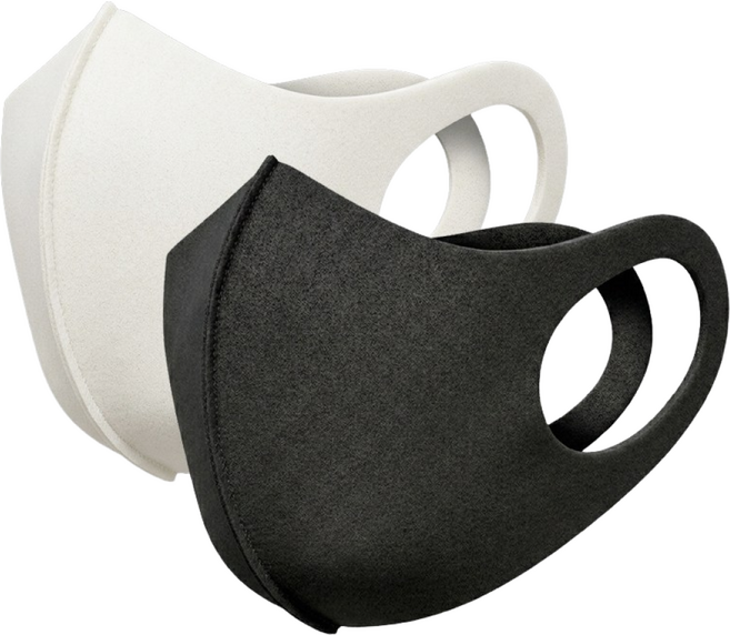 Konino 국내제작 빨아쓰는 연예인 패션 마스크 10매 개별포장, 화이트, 10개, 1매입