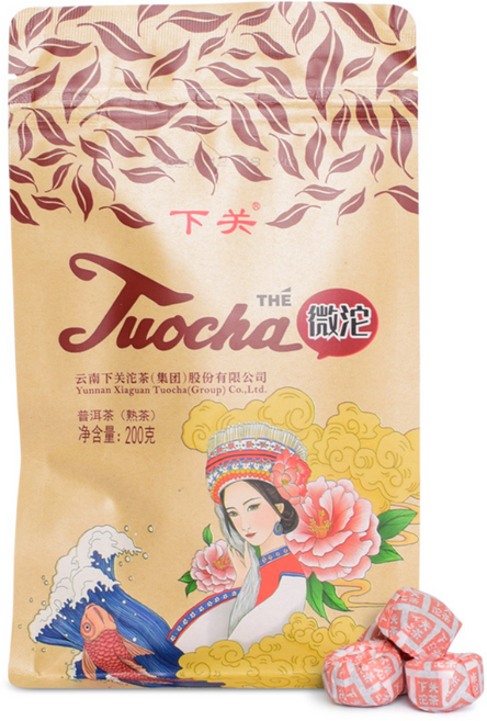 하관차창 보이차 미니소타 숙 파우치 200g, 1개입, 1개