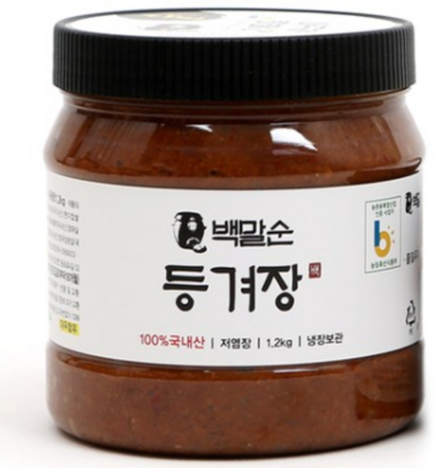 백말순등겨장 70년 전통 경상도 성주 등겨장, 1.2kg, 1개