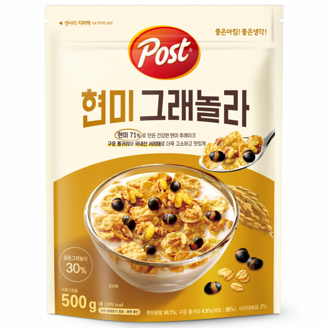 포스트 현미 그래놀라 시리얼, 500g, 1개