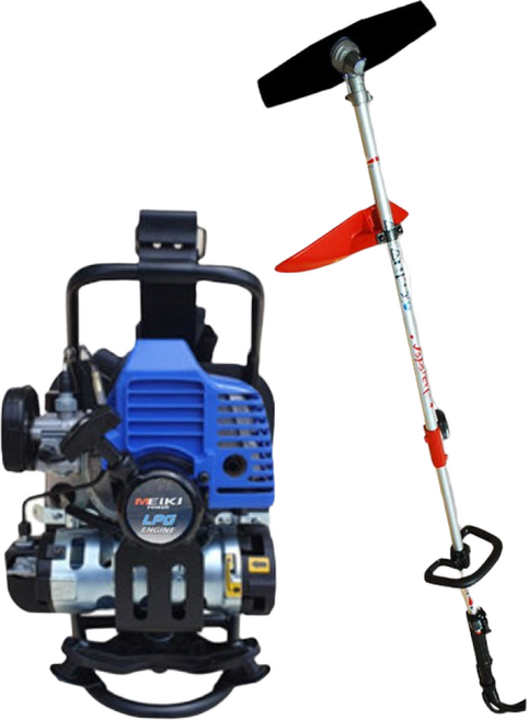 예초기 1등 북성공업 미쓰비씨 메이키 신형 배부식 가스 예초기 TLG231BS 예초기 날 포함, 1개
