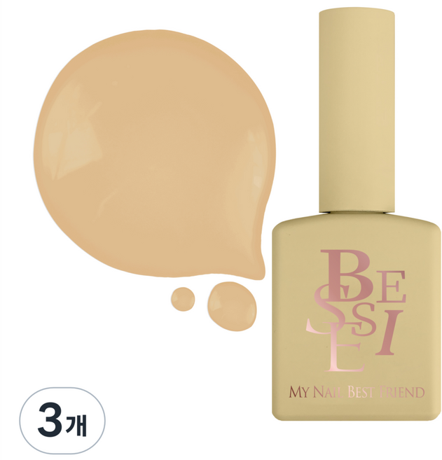 BESSIE 비터스윗 시럽 젤네일, S18CUSTARDCREAM, 11ml, 3개