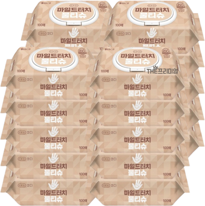 코디 마일드터치 물티슈 100매 20개