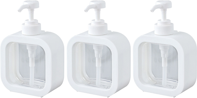 우유닉 깔끔한 공병 디스펜서 500ml 3개, 1세트, 단일