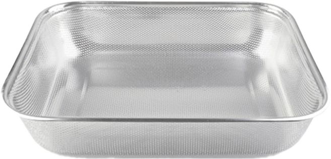 퀸센스 사각 펀칭볼 35cm (35 x 26.5 x 7.5cm) 채반 스텐 타공 바구니, 상세페이지 참조, 1개