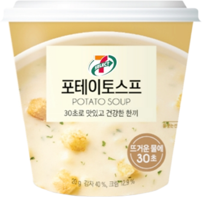 한국에스비 간편조리 포테이토 스프 컵 29g, 4개