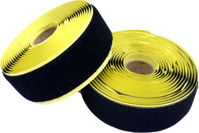 폭 3cm 국산 좁은폭 접착벨크로 양면테이프, 검정색, 거칠이 보들이 각 5미터씩, 1개