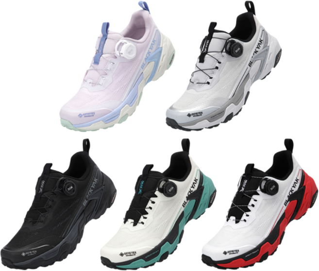 블랙야크 트레일 엑스 01 GTX 남성 여성 경량 등산화 트레킹화 러닝화 운동화
