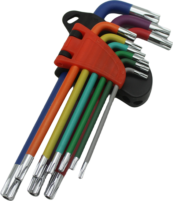 멀티 컬러 육각 별렌치 9종 세트, 1세트