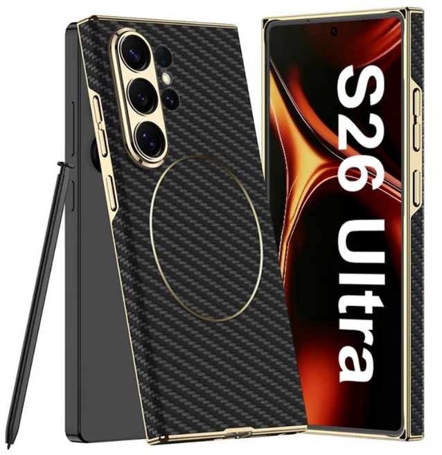 YINUO 갤럭시 S26 울트라 맥세이프 프리미엄 가죽 슬림 풀커버 휴대폰 케이스