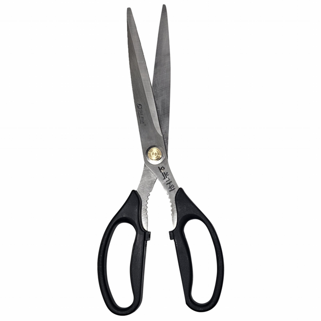 네오플 179 오복가위 260mm 고급 톱니 양손가위, 6개, 블랙