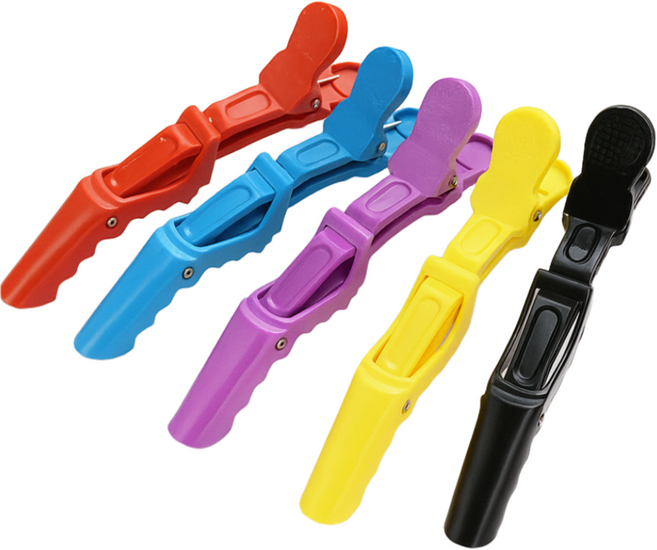 [프로센스 티라노 헤어클립 6개입] 미용실 강추! 고정력 끝판왕 악어집게 / 숱 많고 긴 머리도 1개로 고정, 1개, 6개입