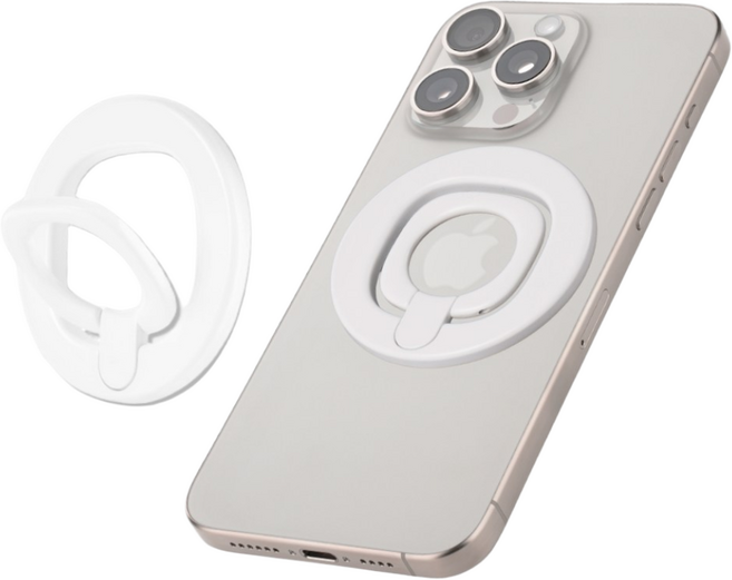 온픽스 맥세이프 그립 톡홀더 스마트폰 거치대 무광, 1개, 파우더 스노우 화이트